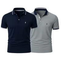 Navy Blue + Gray