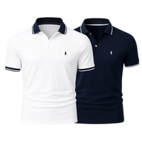 Navy Blue + White