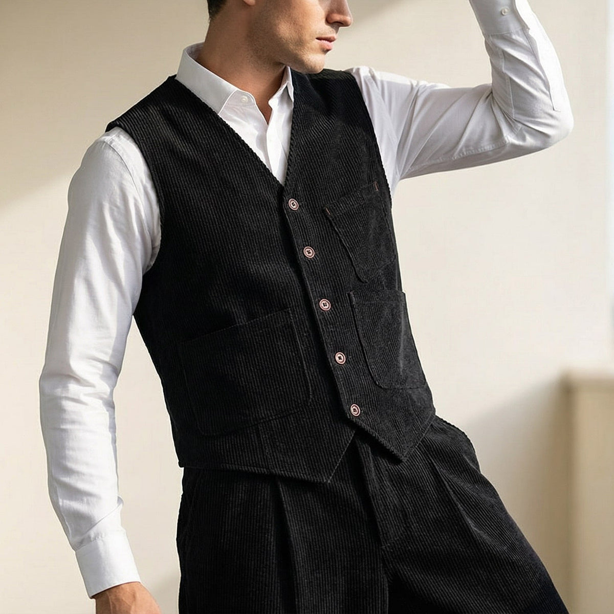 Marcello Cotton Vest & Trouser Set
