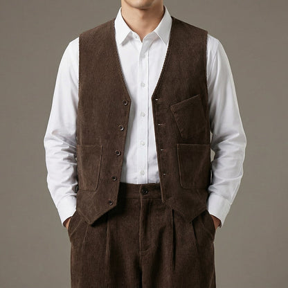 Marcello Cotton Vest & Trouser Set