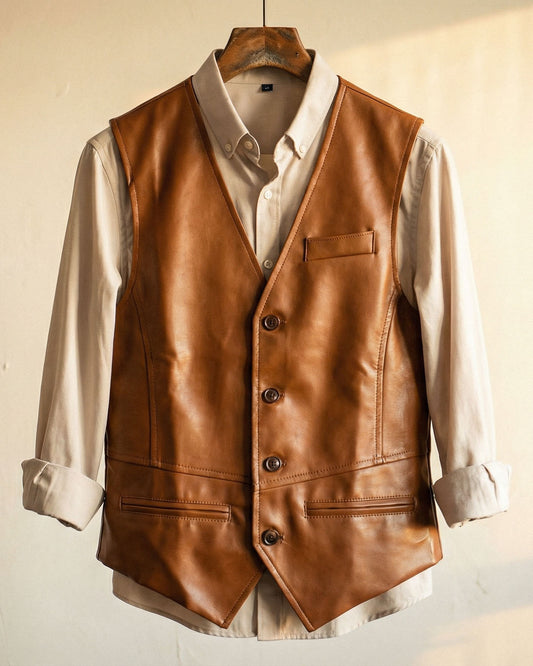 Antonio Leather Vest