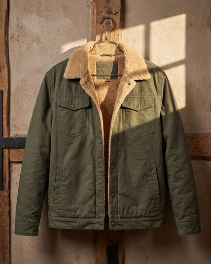 Silvio Cotton Sherpa-Lined Jacket