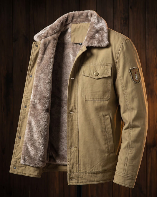 Raffaele Cotton Sherpa-Lined Jacket