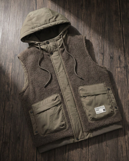Teodoro Sherpa Hooded Vest
