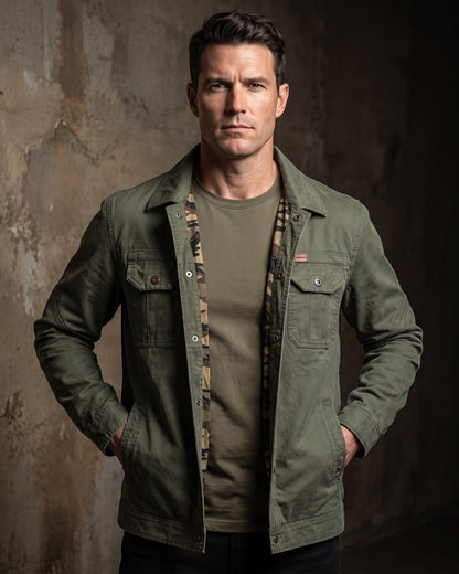Tiberio Cotton Trucker Jacket