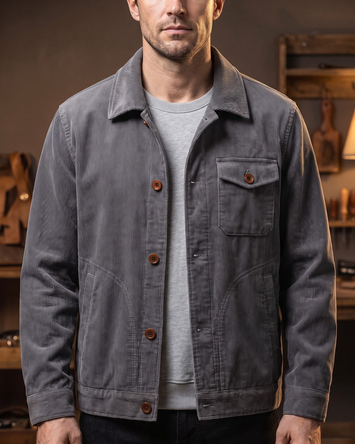 Carlo Corduroy Overshirt Jacket