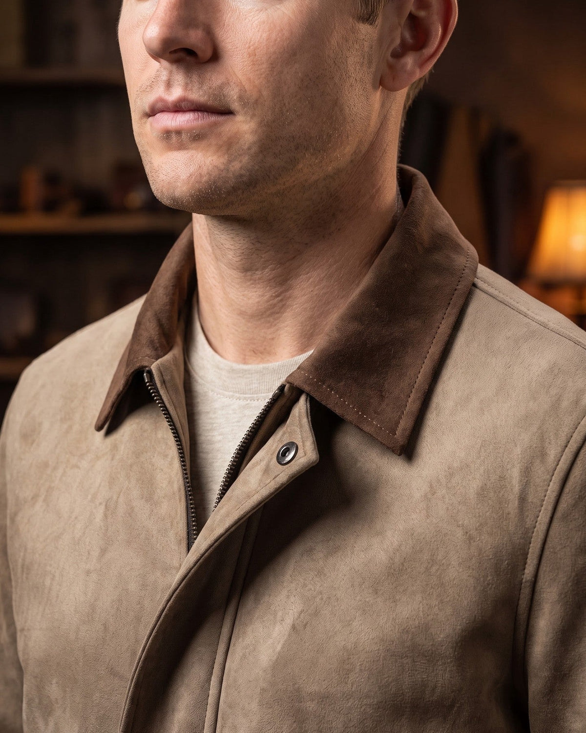 Rufino Suede-Finish Leather Jacket