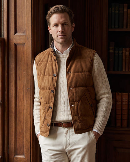 Manuel Quilted Reversible Vest