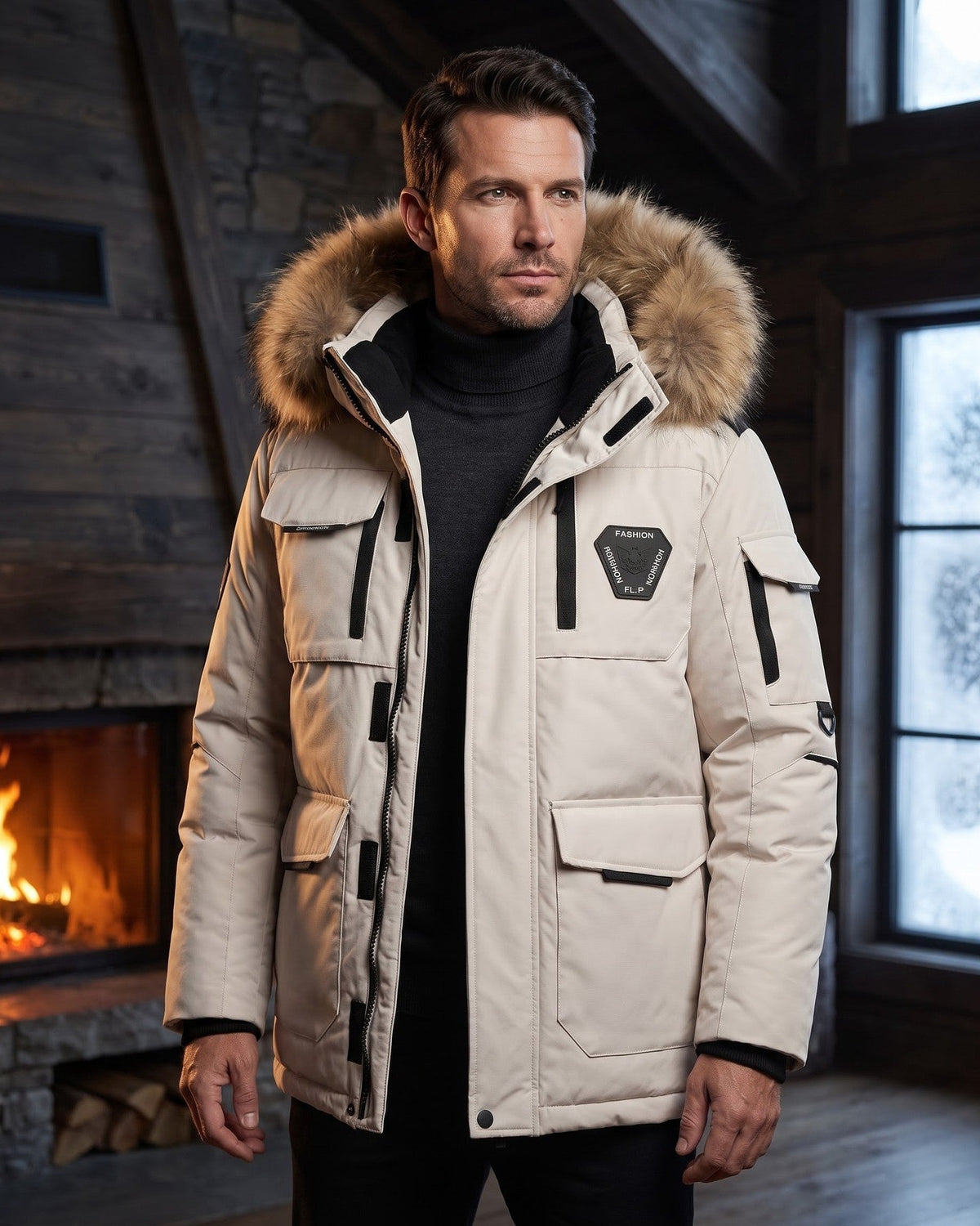 Francesco Fur-Trimmed Parka Jacket