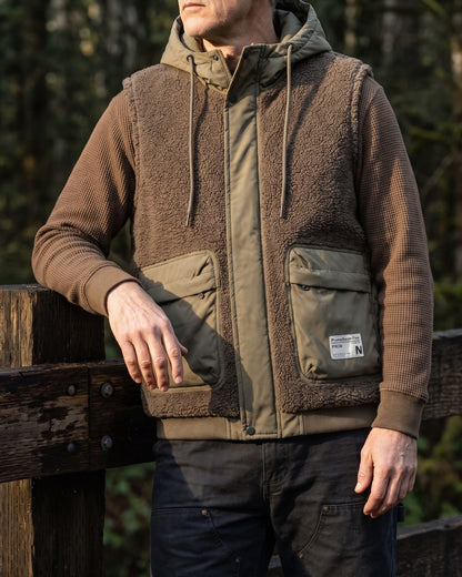Teodoro Sherpa Hooded Vest