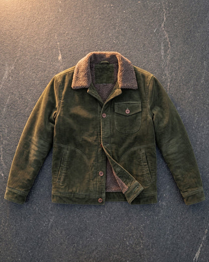 Ludovico Corduroy Sherpa-Collar Jacket