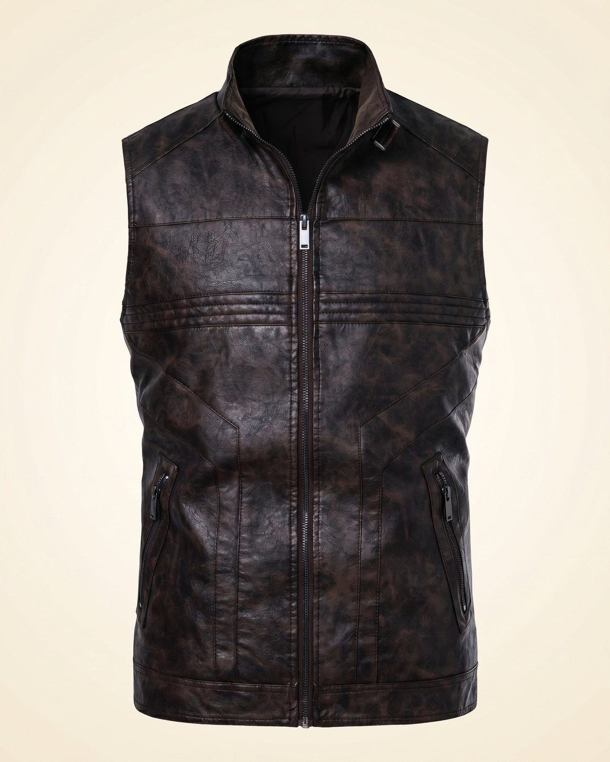 Vicente Faux Leather Vest