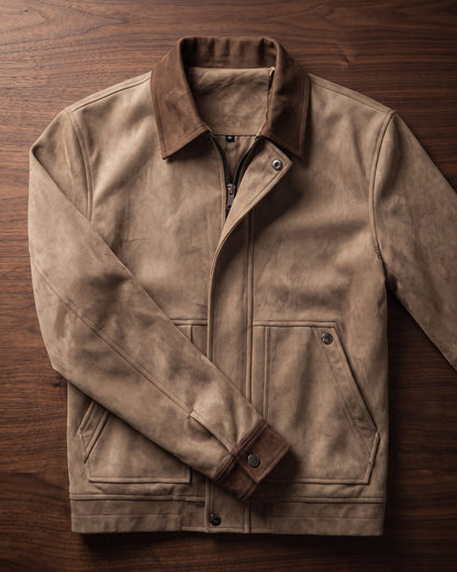 Rufino Suede-Finish Leather Jacket