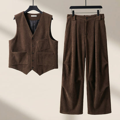 Marcello Cotton Vest & Trouser Set