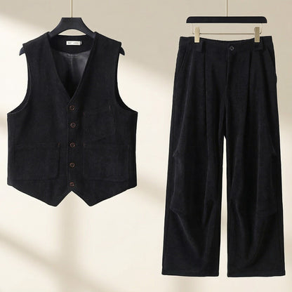 Marcello Cotton Vest & Trouser Set