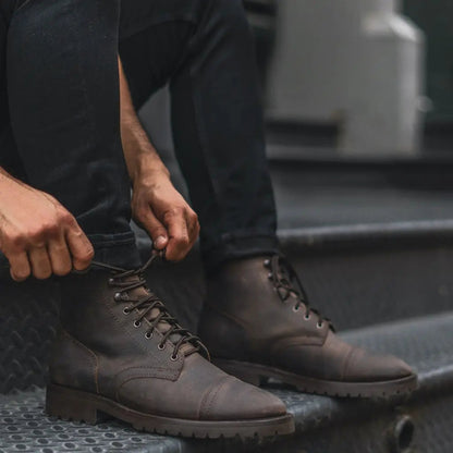 The Hayes Lug-Sole Boot — Tobacco