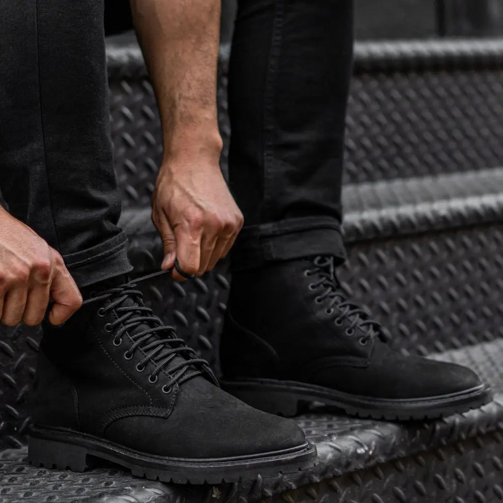 The Holt Lug Boot — Matte Black