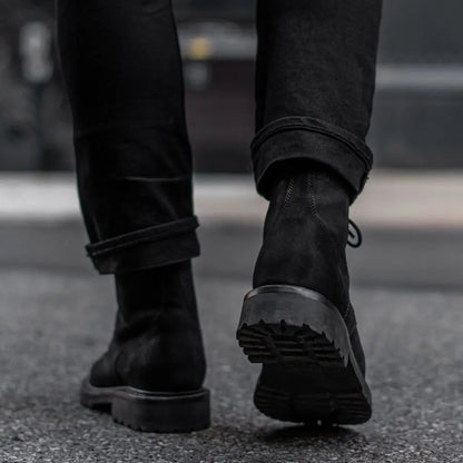 The Holt Lug Boot — Matte Black